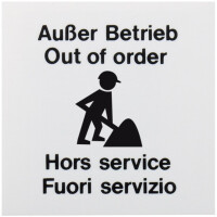 Esser 769921 Kunststoffschild "Außer...
